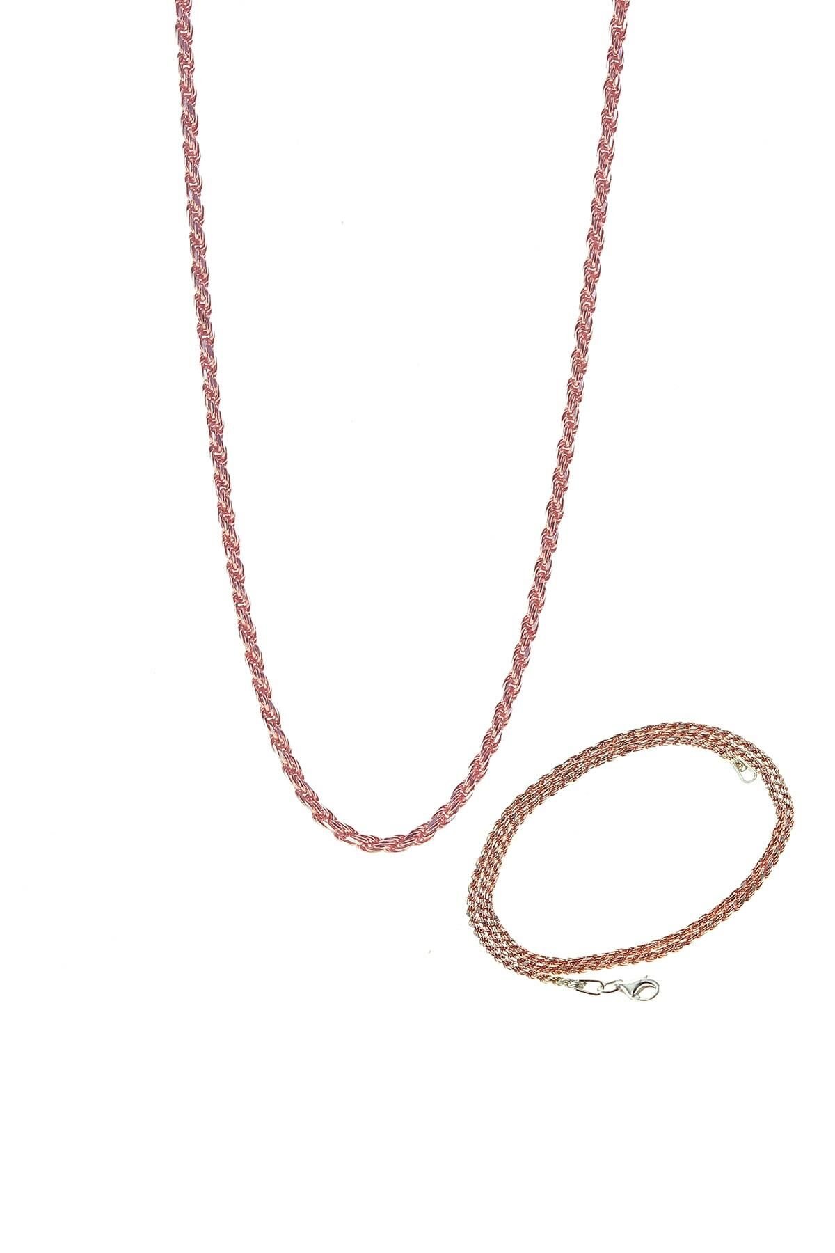 Gümüş rose burgu zincir SGTL8723