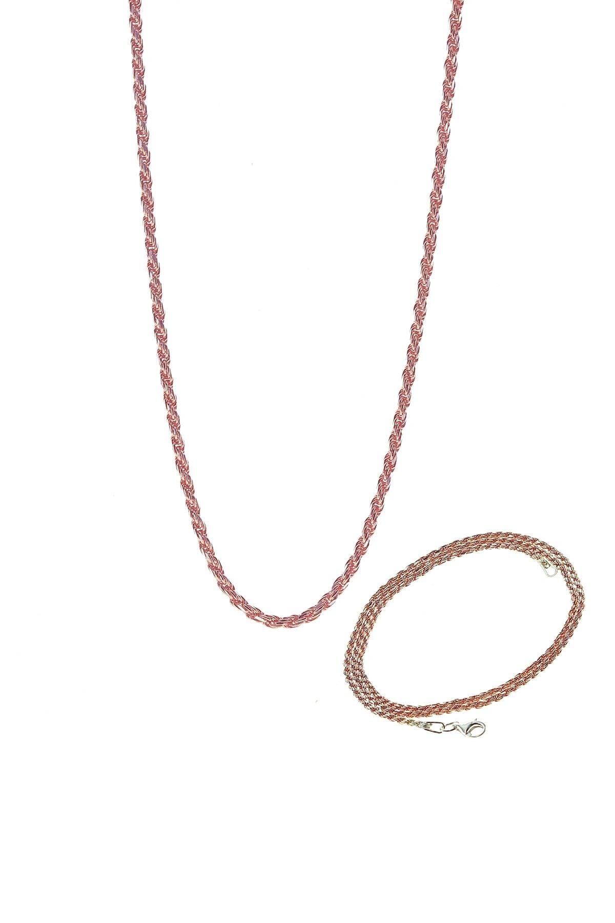 Gümüş rose burgu zincir SGTL8723