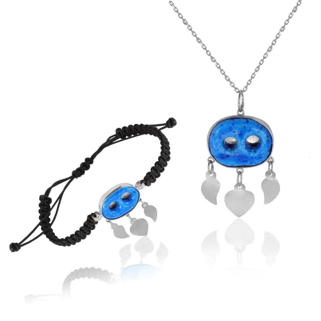 süryani nazar boncuğu ikili set SGTL4656