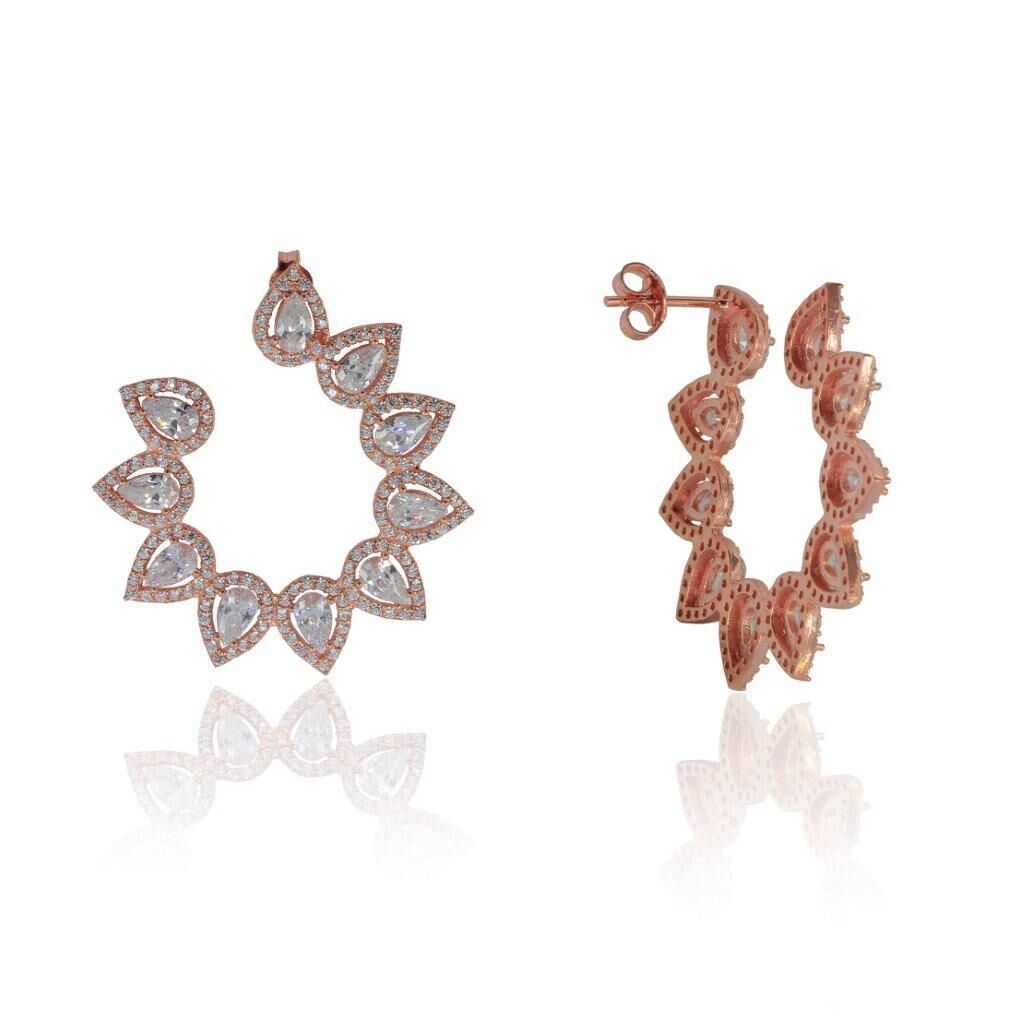 damla taşlı halka küpe SGTL4659