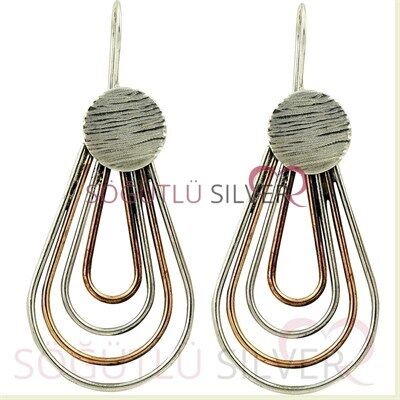 otantik modern oval halkalı üçü set set8372