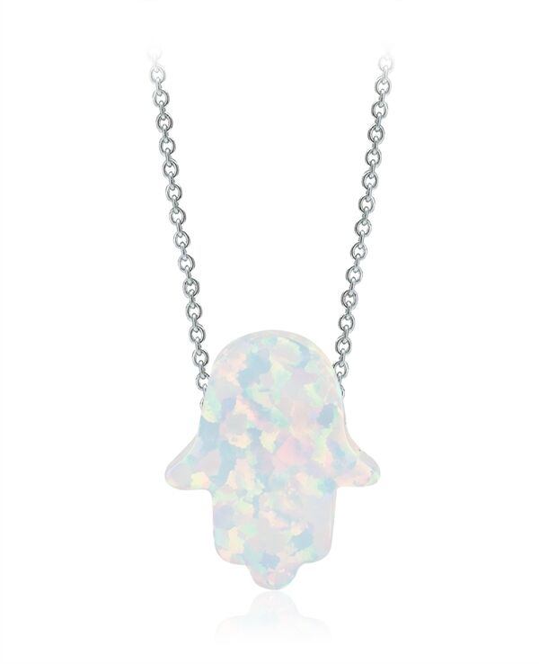 opal taşlı fatma ana eli kolye SGTL1738