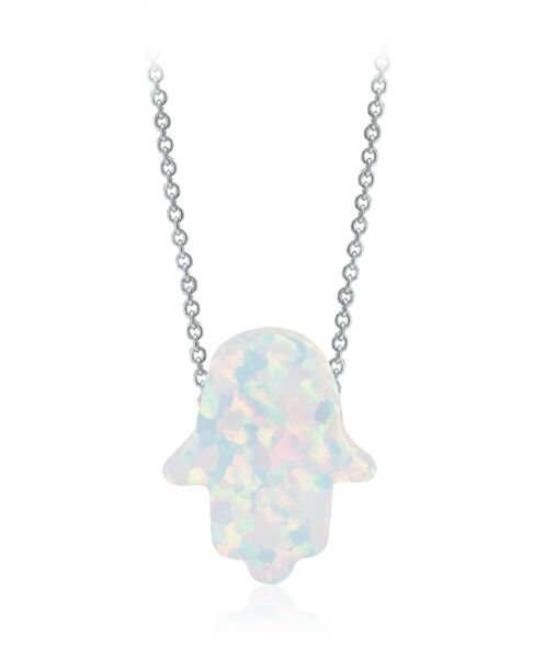 opal taşlı fatma ana eli kolye SGTL1738