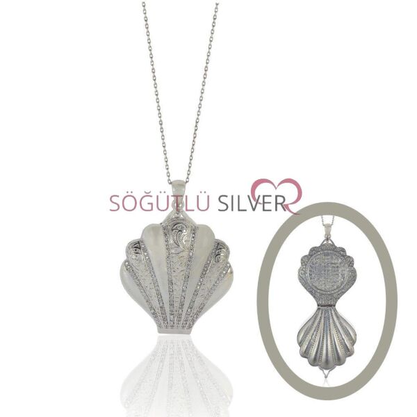 midye kapaklı kolye SGTL4665