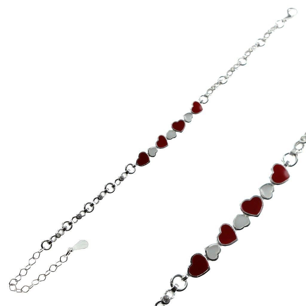 mineli kalpli çoçuk bilekliği SGTL8125