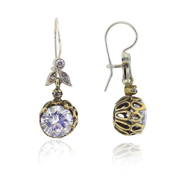 zirkon taşlı otantik küpe SGTL3257