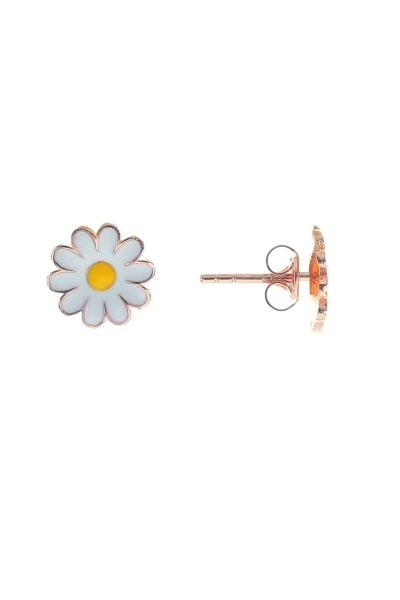 Gümüş mini papatya küpe SGTL8697