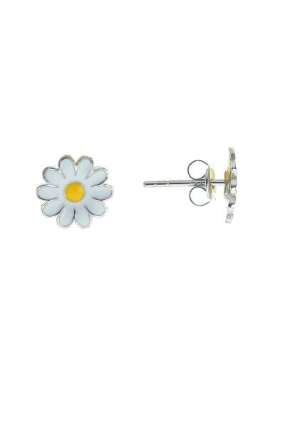 Gümüş mini papatya küpe SGTL8698