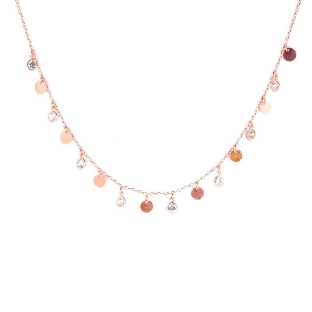 pullu ve zirkon taşlı kolyw SGTL4674