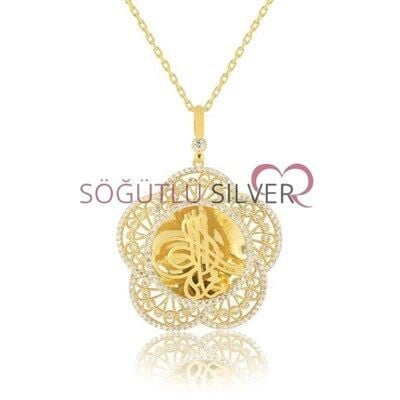 osmanlı tuğralı kolye SGTL3664
