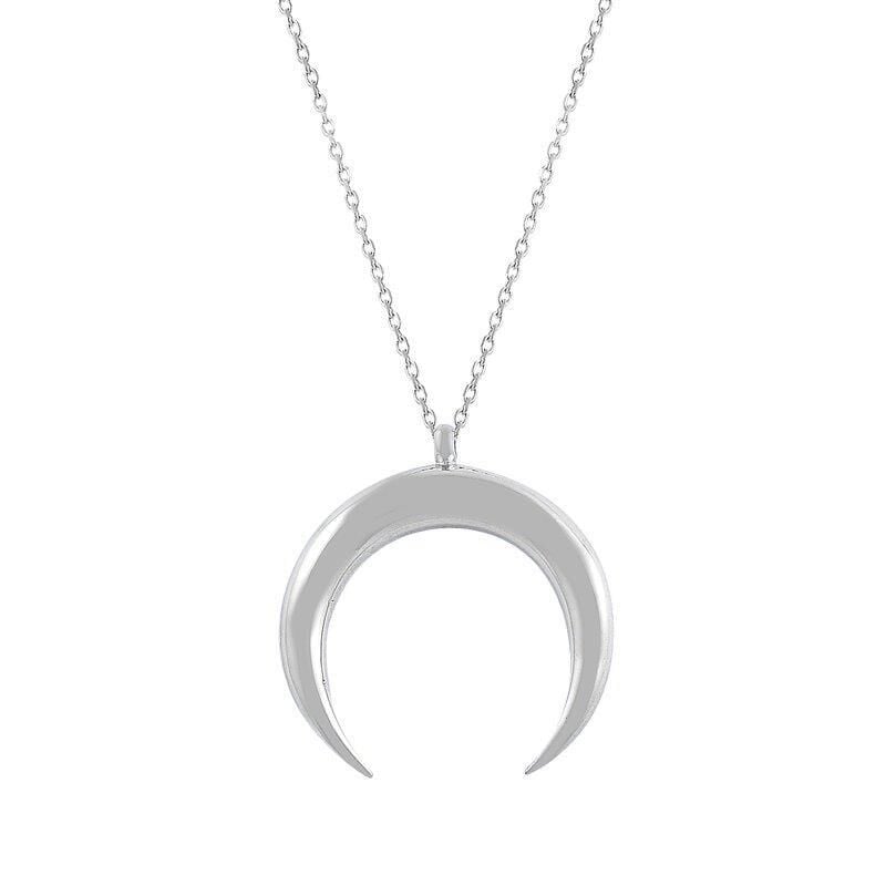 Gümüş Hilal kolye SGTL7290