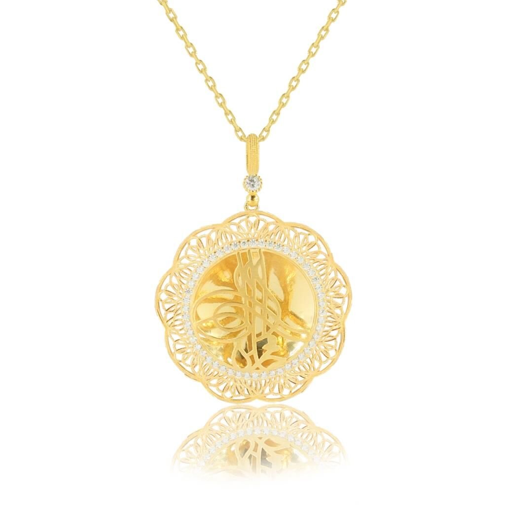 osmanlı tuğralı kolye SGTL3666