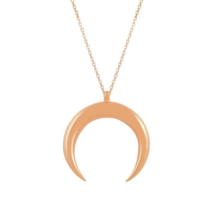 Uzun zincirli Hilal kolye SGTL7291