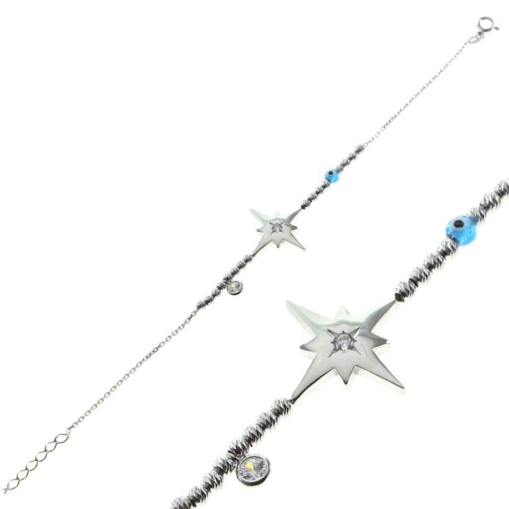 Dorica rodyumlu toplu kutup yıldızı bileklik SGTL8132