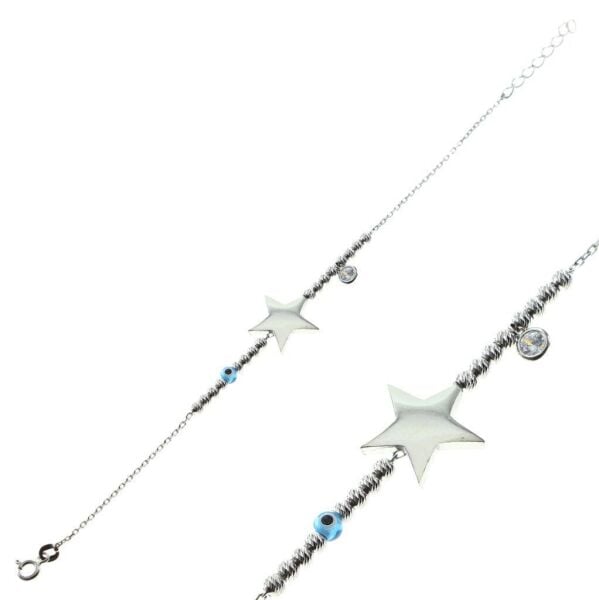 Dorica rodyumlu toplu yıldız bileklik SGTL8134