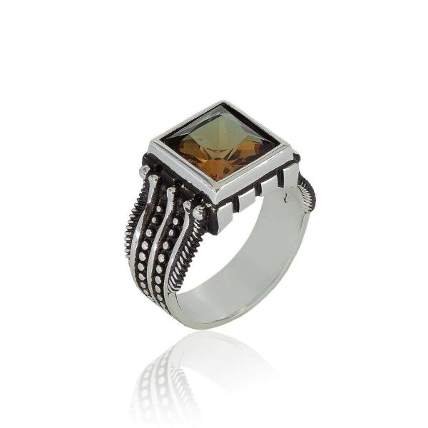zultanit taşlı erkek yüzüğü SGTL4680