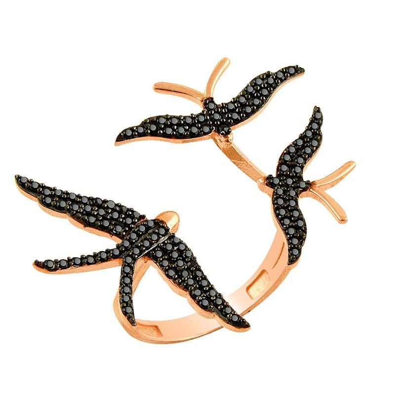 onix taşlı üçlü martı yüzük SGTL2519