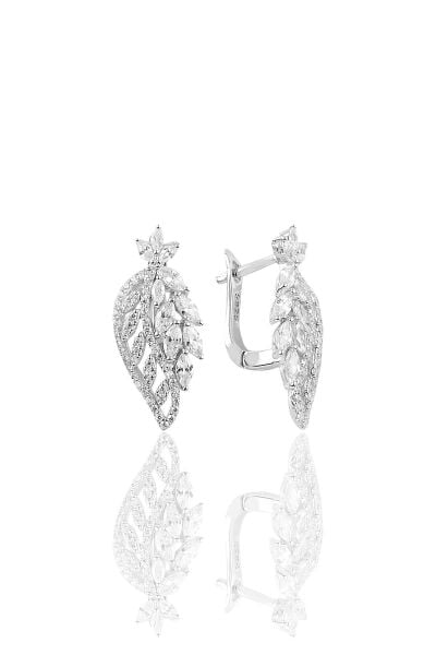 Gümüş rodyumlu  pırlanta modeli beyaz altın görünümlü kolye küpe ve yüzük seti SGTL10950