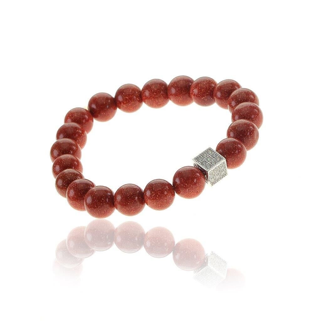 Zirkon Taşlı Ve Kahve Yıldız Taşı Bileklik SGTL6671