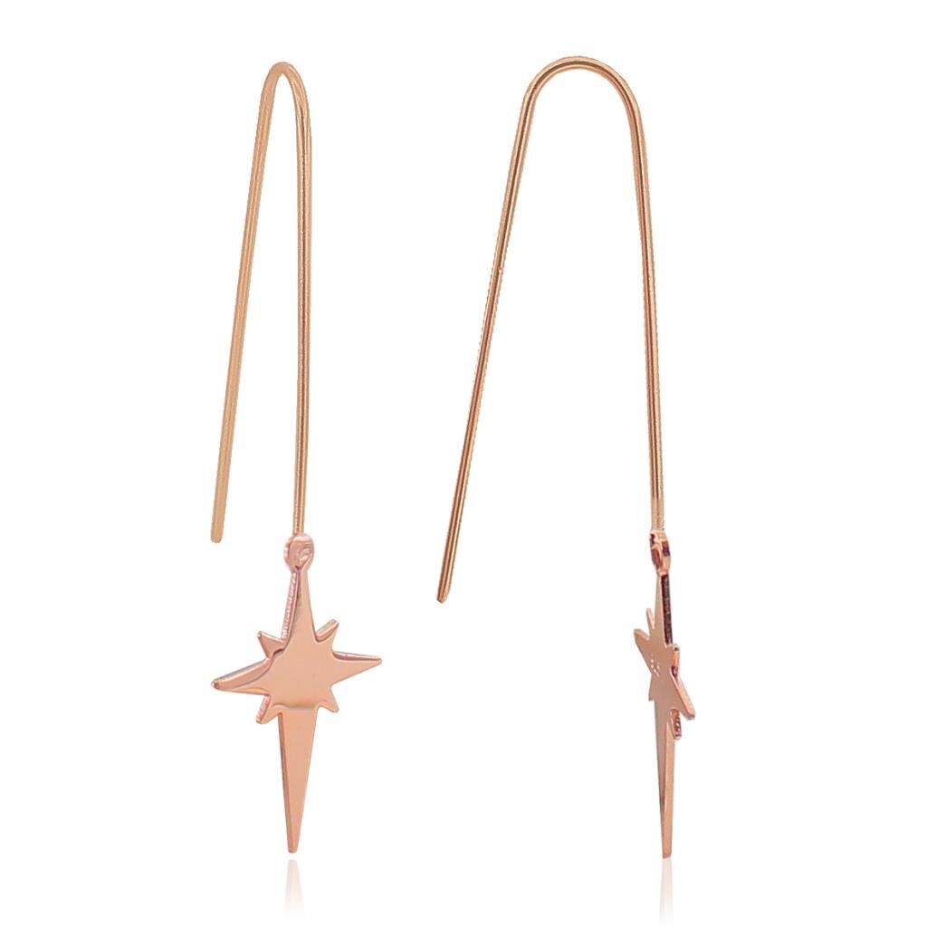 uzun çengelli kutup yıldızı küpe SGTL3284