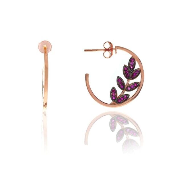 Yaprak modeli halka küpe SGTL8159