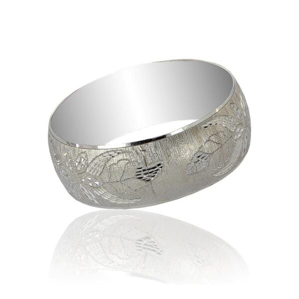 rodyumlu lazerli enli bilezik SGTL5211