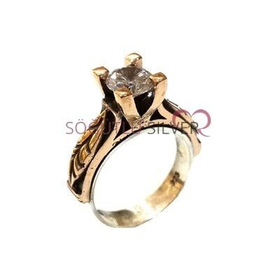 TEK TAŞ ve BEŞ TAŞLI YÜZÜK yüzük8268