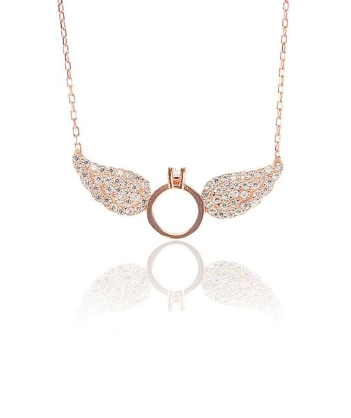 Gümüş Aşka kanatlanan kolye SGTL8464