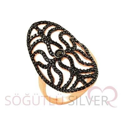 Rose onix taşlı yüzük yuzuk8127