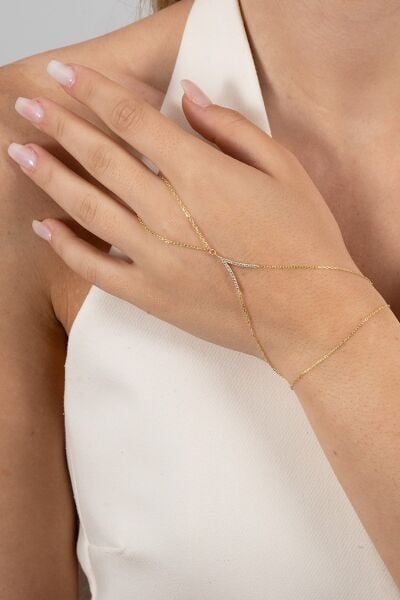 925 ayar gümüş şahmeran altın yaldızlı zirkon taşlı tutku şahmeran  SGTL13177GOLD