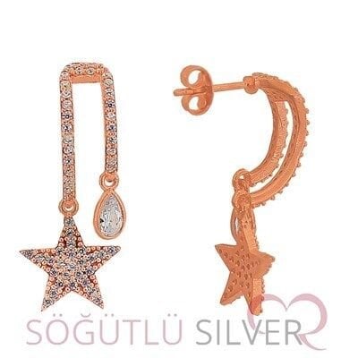 damlalı ve yıldız küpe kupe8205