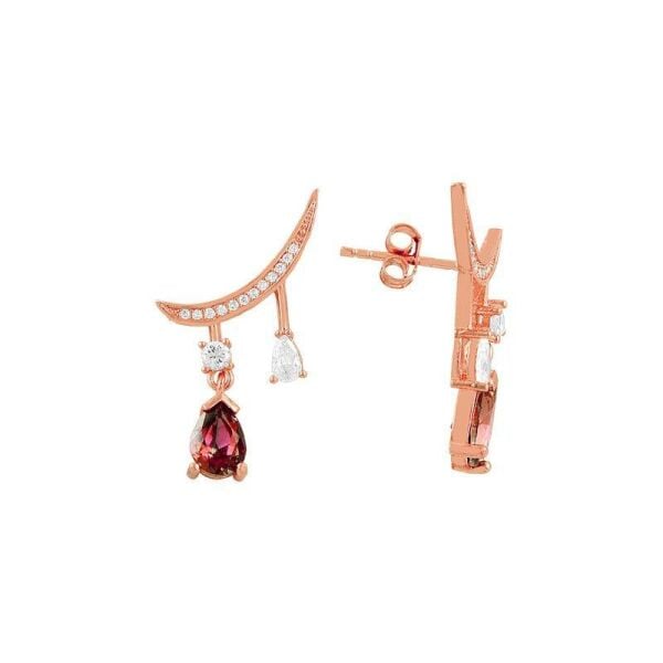 Mistik topaz taş rengi küpe SGTL7325