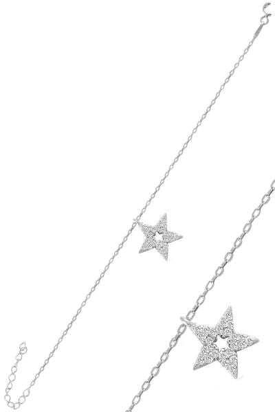 Gümüş rodyumlu zirkon taşlı lotus bileklik SGTL11063RODAJ