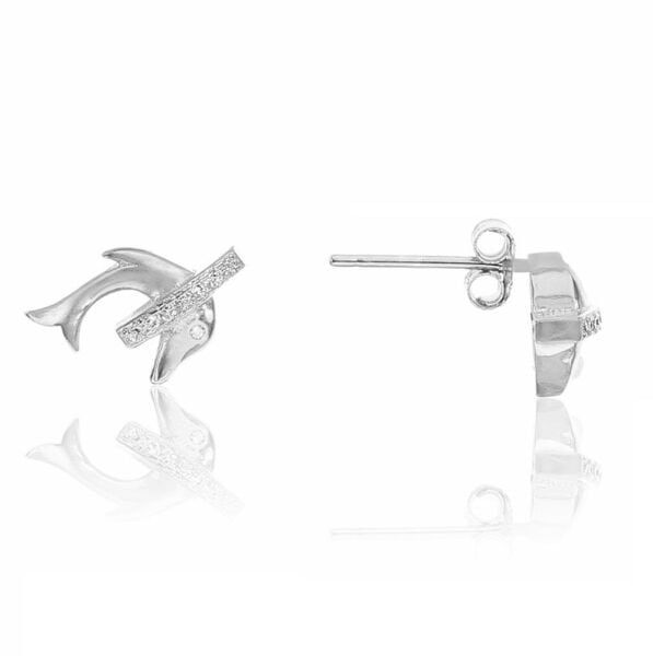 Gümüş yunus küpe SGTL8480