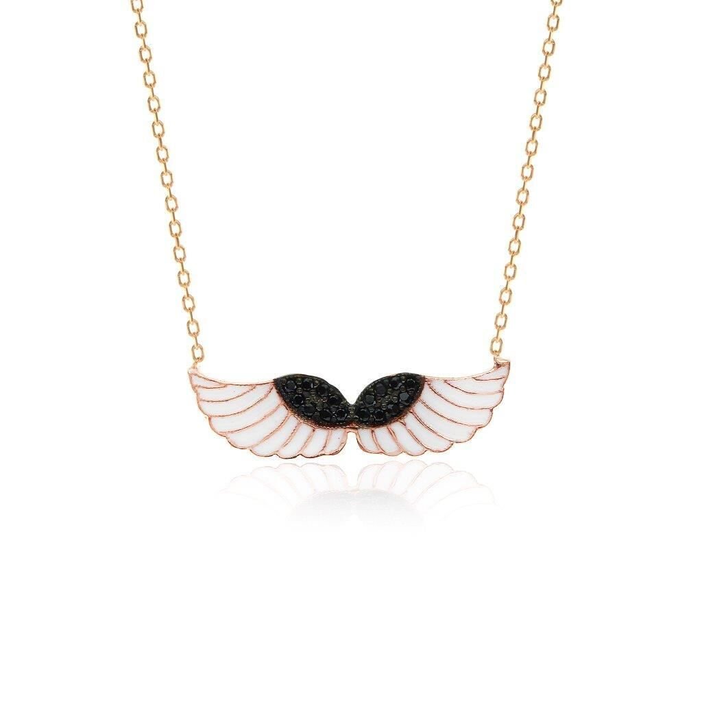 Onix Taşlı Kanatlı Kolye SGTL6030