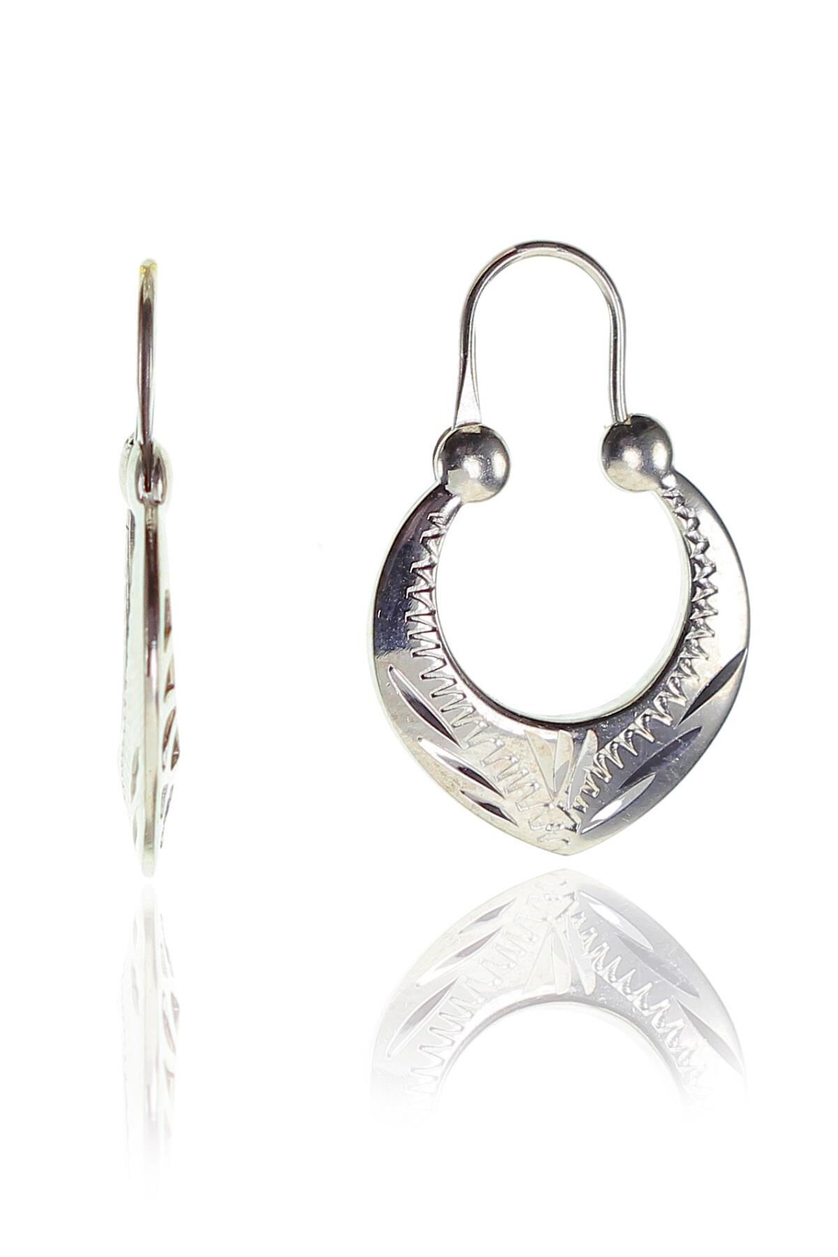 Gümüş  amazon modeli küpe SGTL9385