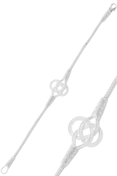 Gümüş beyaz kazaziye bileklik SGTL10297BYZ