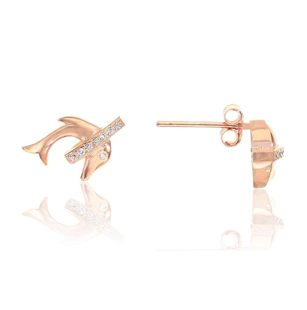 Gümüş yunus küpe SGTL8486