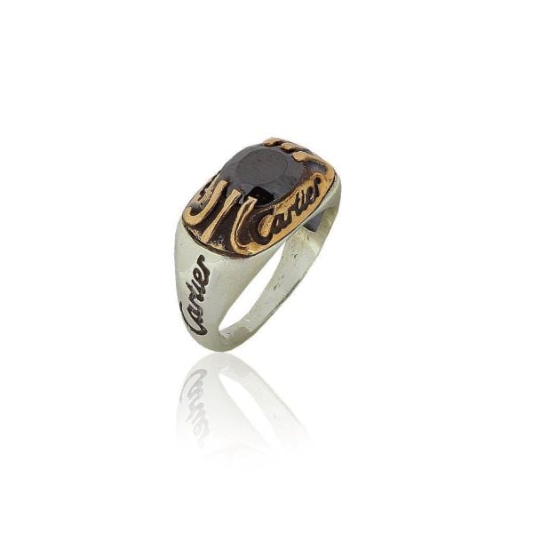 Onix Taşlı Cartier Gümüş Yüzük SGTL5492